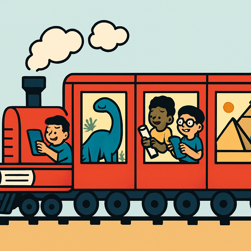Time Traveling Library Train diamonded painting kits