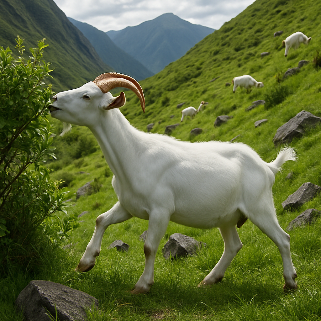 Kiko Goat Hillside Browsing paint by diamond