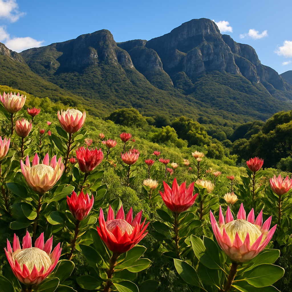 Kirstenbosch National Botanical Garden Protea Slope diamonded painting kits