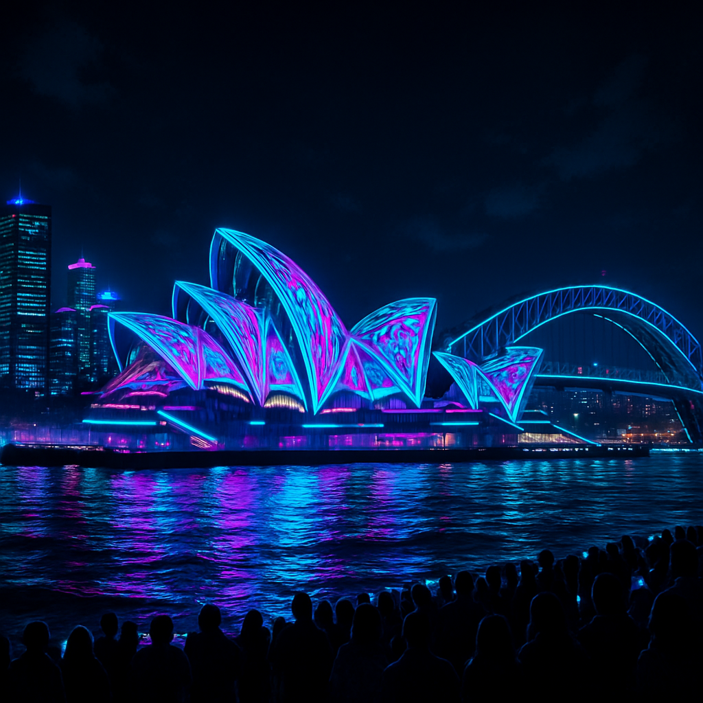 Vivid Sydney Sydney paint by diamonds