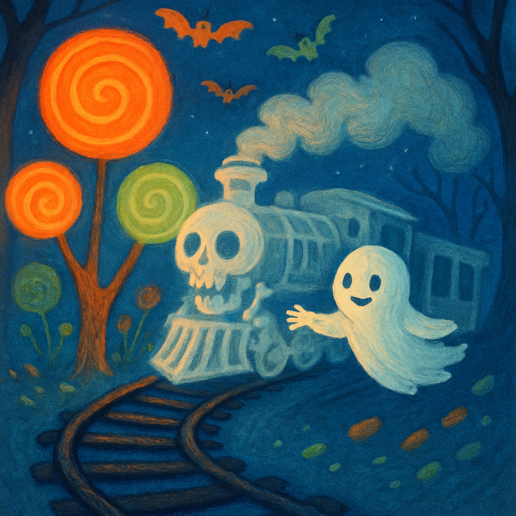 Ghost Train Through The Candy Forest paint by diamonds