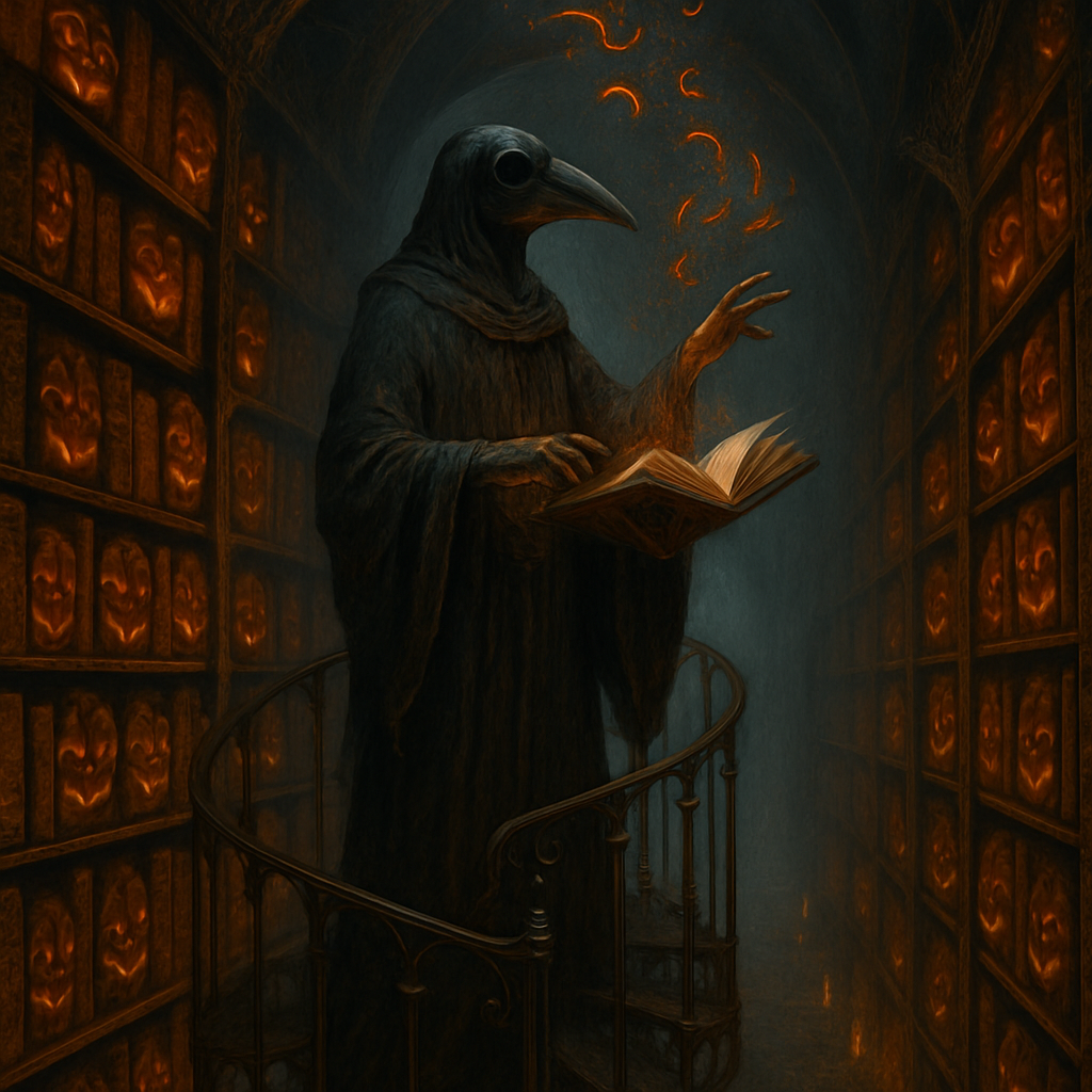 Library Of Whispering Pumpkins paint by color
