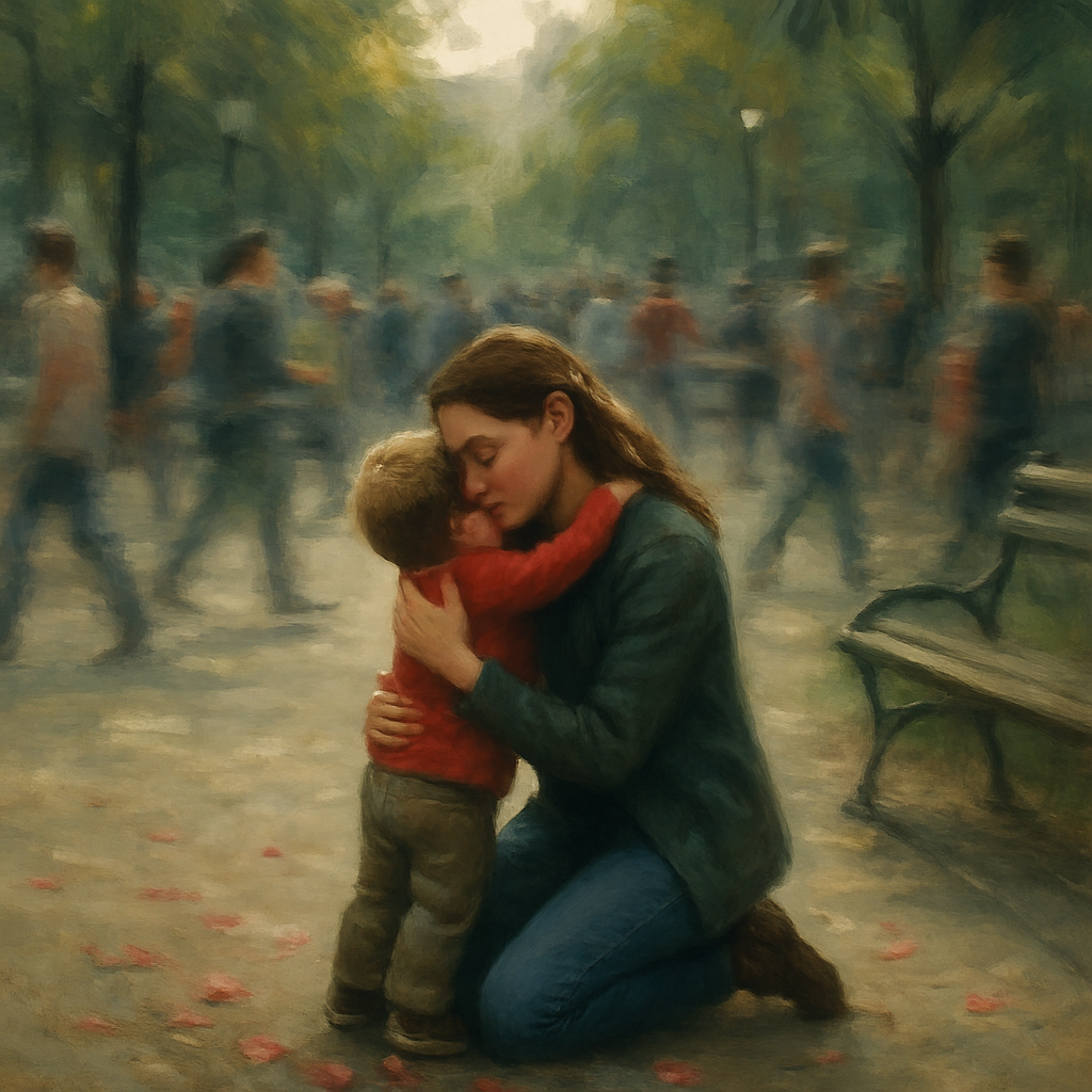 Time Dilation Of A Hug Slowing The World For Mothers Day Painting by diamonds kit