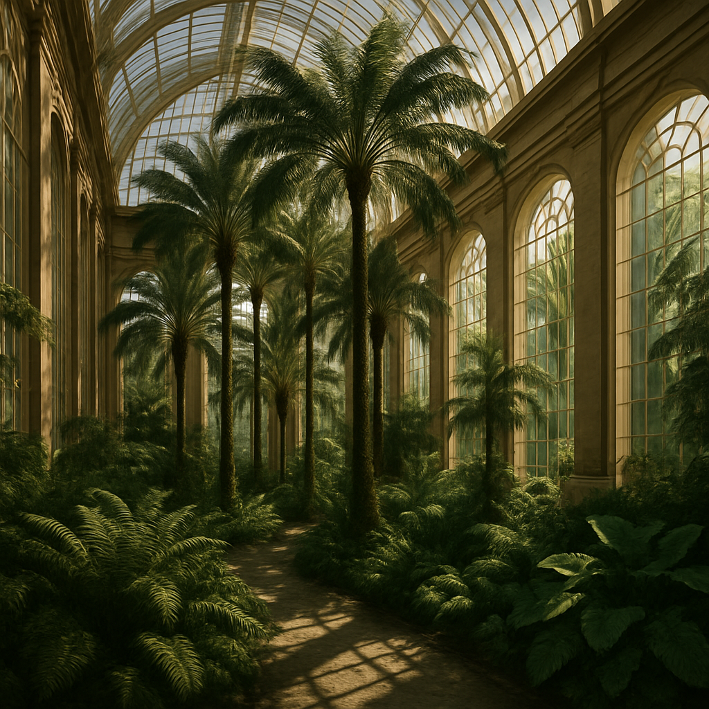 Royal Botanic Garden Edinburgh Temperate Glasshouse paint by diamonds