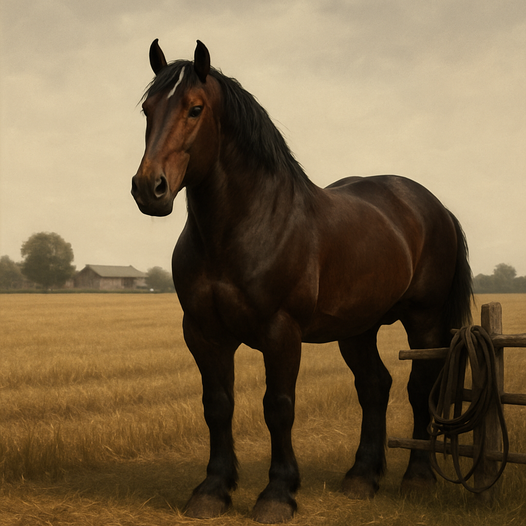 Maremmano Working Horse Field Edge paint by color
