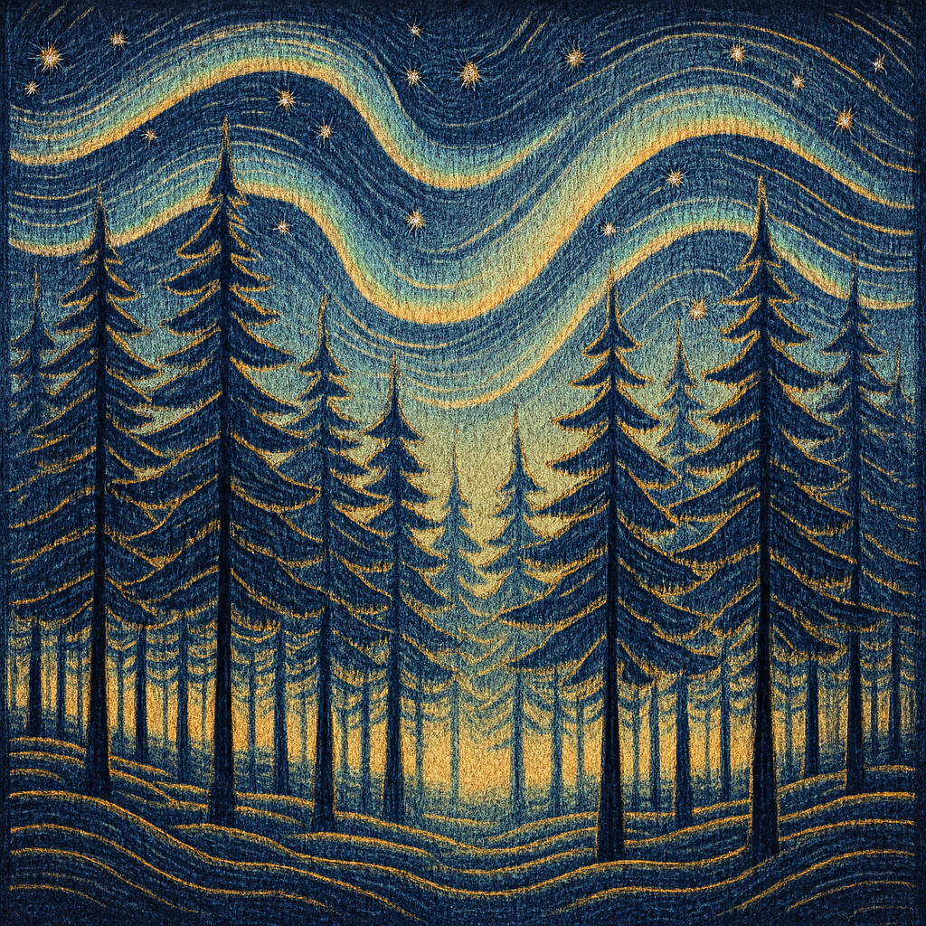 Celestial Forest Loom paint by color
