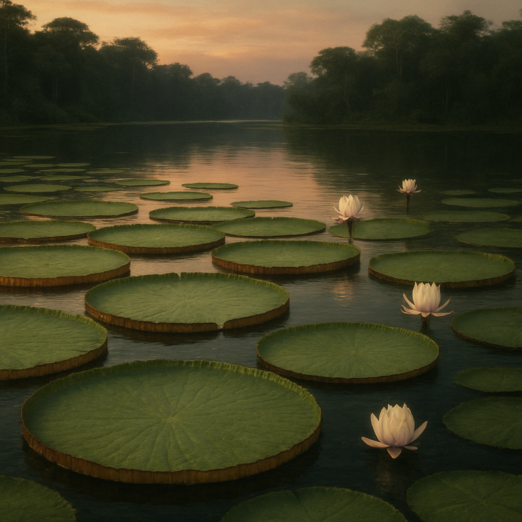 Giant Water Lily Victoria Amazonica Lagoon paint by diamond