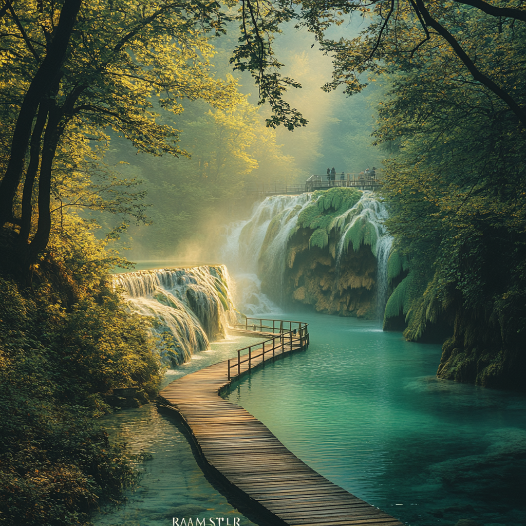 Plitvice Lakes National Park Croatia paint by diamond