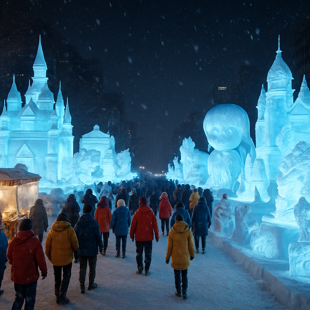 Sapporo Snow Festival - Sapporo Japan Paint by diamonds kits