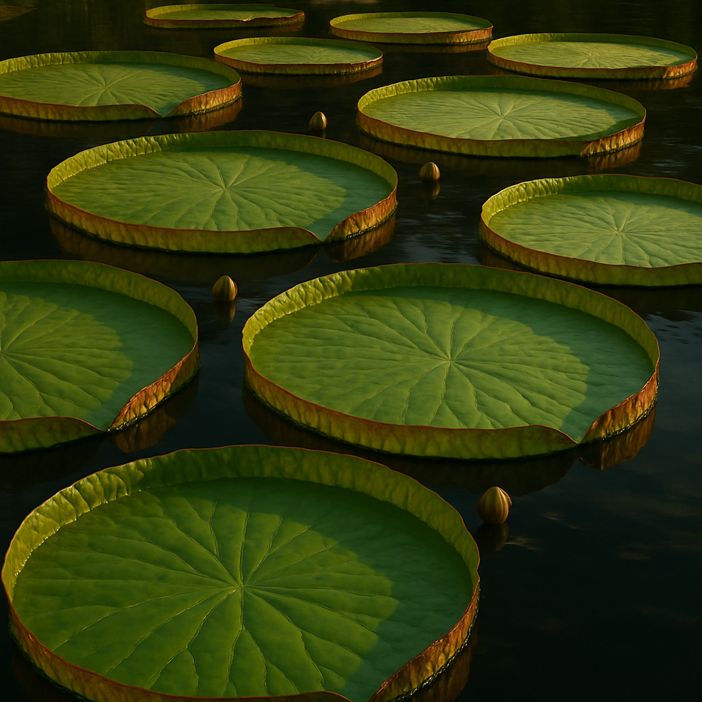 Amazon Water Lily Victoria Amazonica Brazil DIY paint by diamonds