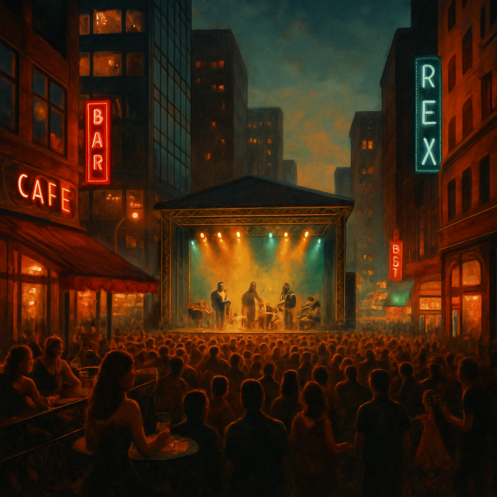 Montreal International Jazz Festival - Montreal Canada Painting by diamonds kit