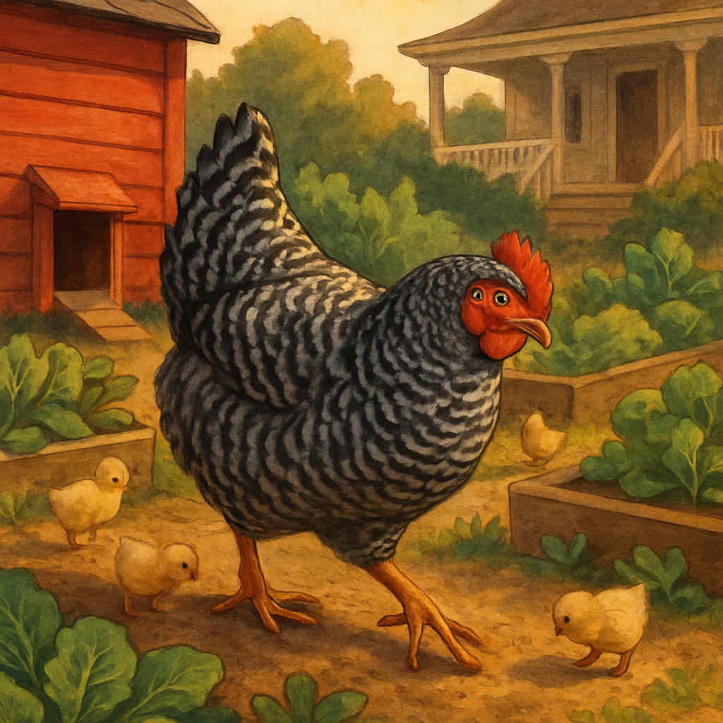 Plymouth Rock Chicken United States DIY paint by diamonds