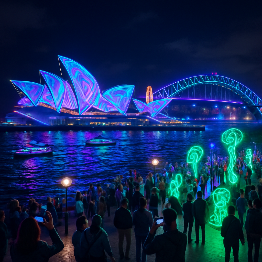 Vivid Sydney - Sydney Australia paint by diamond