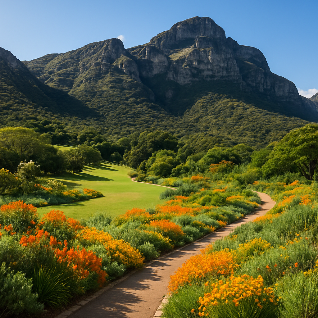 Kirstenbosch National Botanical Garden Cape Town South Africa Painting by diamonds kit