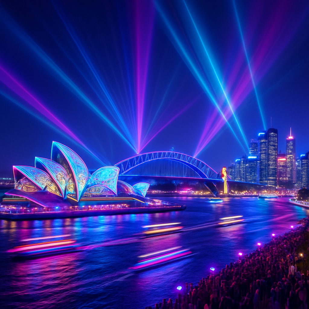 Vivid Sydney Light Festival Sydney painting diamond kit