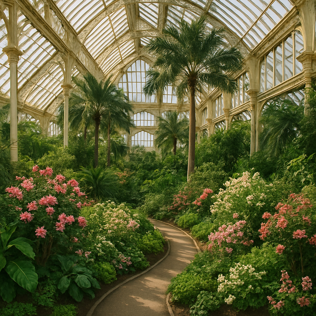 Royal Botanic Gardens Kew Temperate House paint by color
