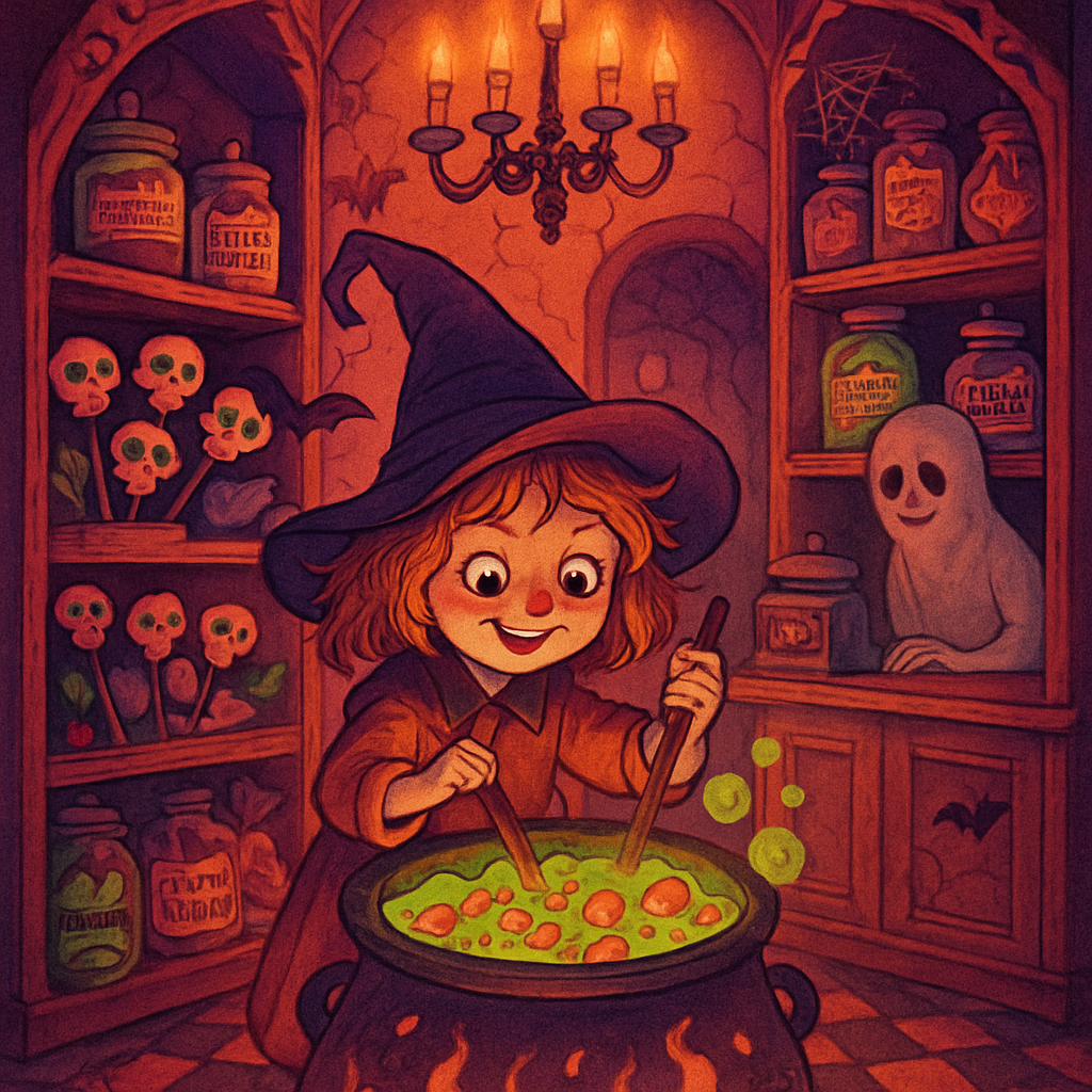 Candy Alchemist In The Haunted Sweetshop DIY paint by diamonds