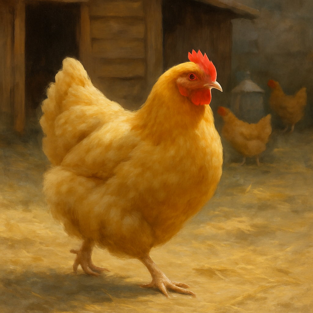 Orpington Chicken United Kingdom paint by color
