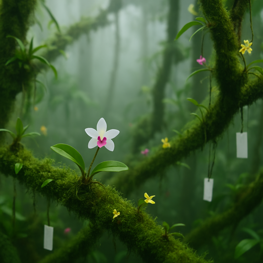 Monteverde Cloud Forest Orchid Garden DIY paint by diamonds