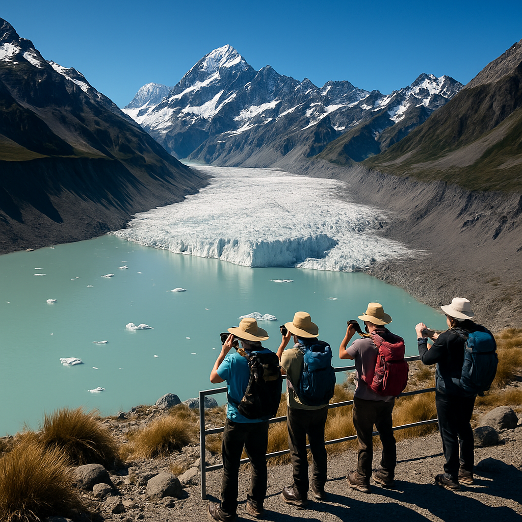Tasman Glacier Vista In New Zealands Southern Alps Paint by diamonds kits