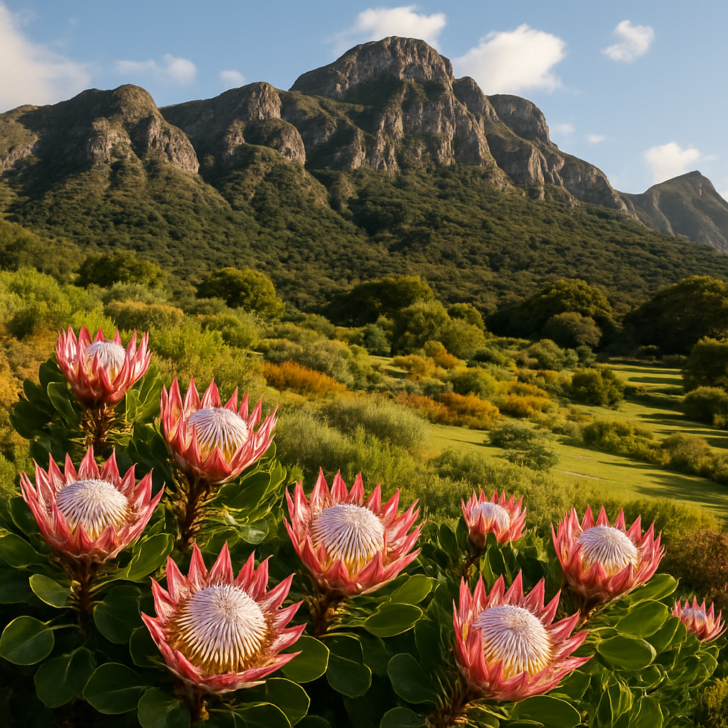 Kirstenbosch National Botanical Garden Protea Slopes painting diamond kit