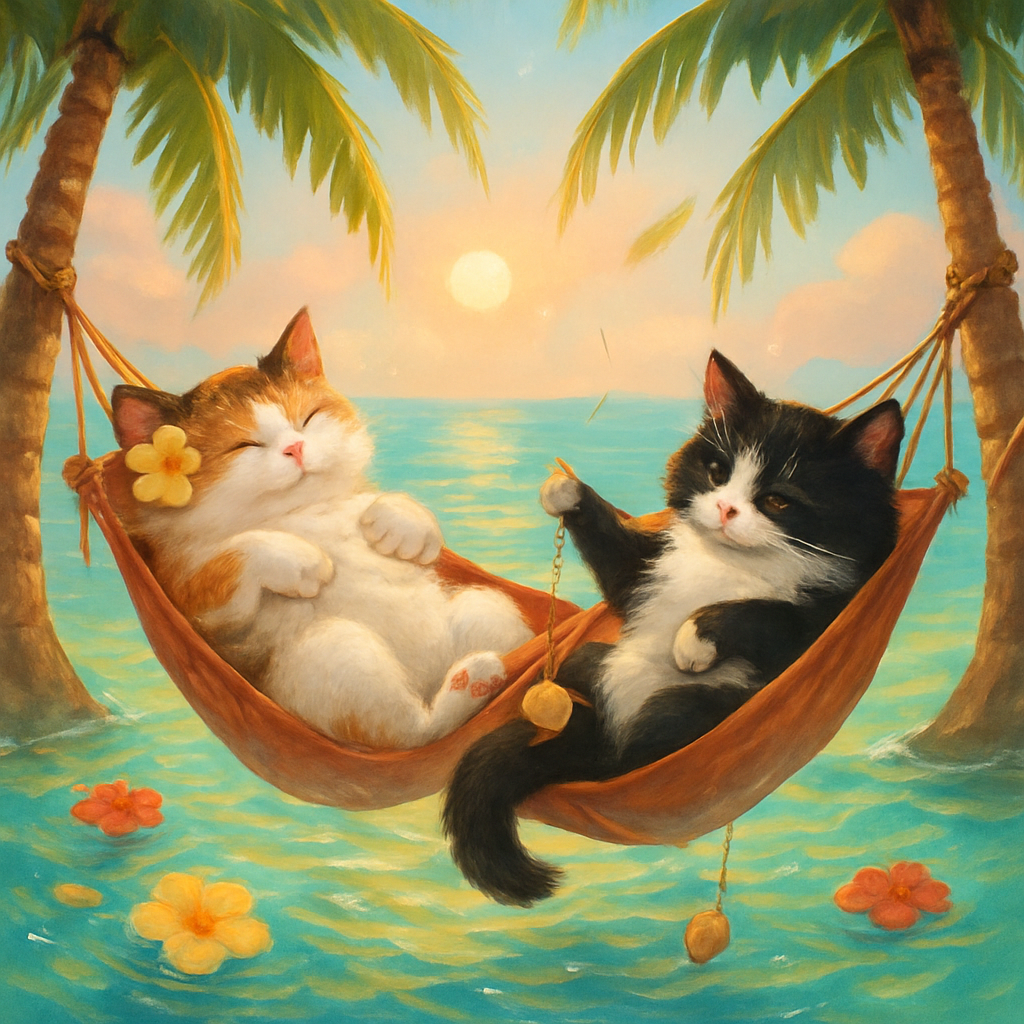 Hammock Lagoon Nap Party paint by diamond