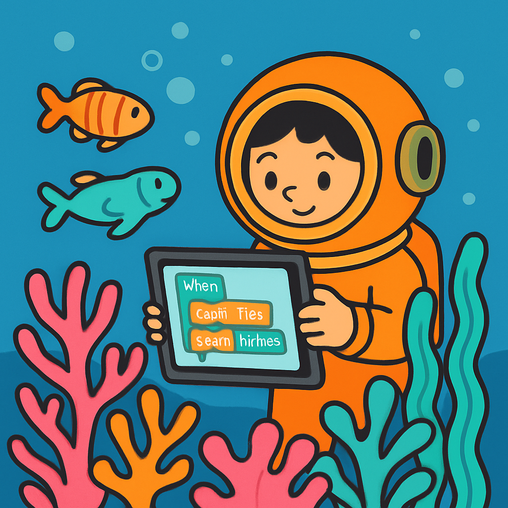 Undersea Coral Code Mission paint by diamonds