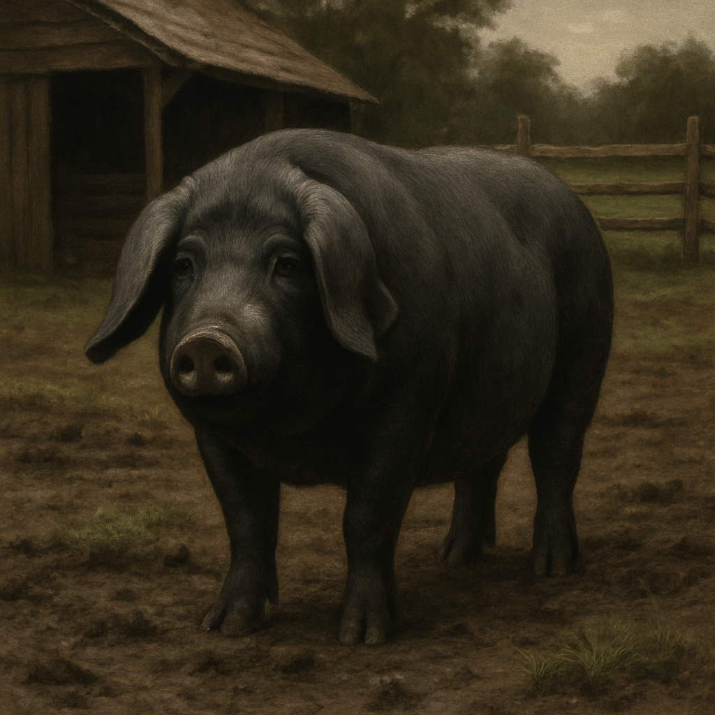 Large Black Pig United Kingdom painting diamond kit