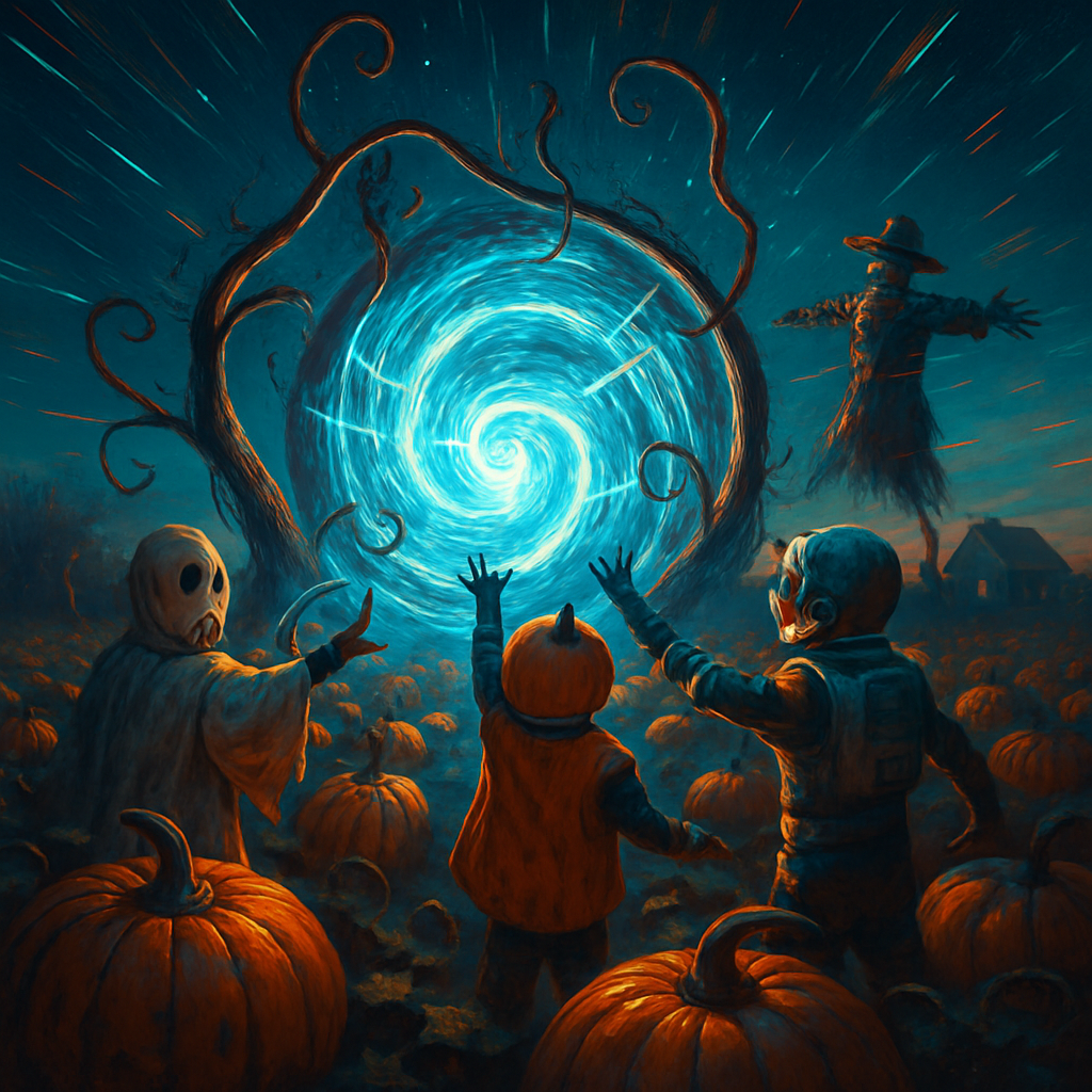Pumpkin Patch Time Rift DIY paint by diamonds