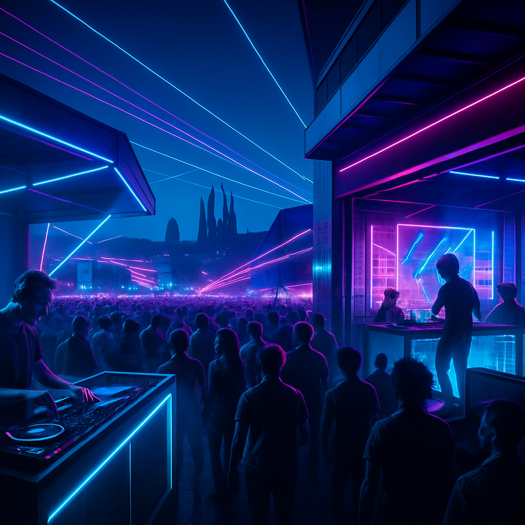 Sonar Festival Barcelona painting diamond kit