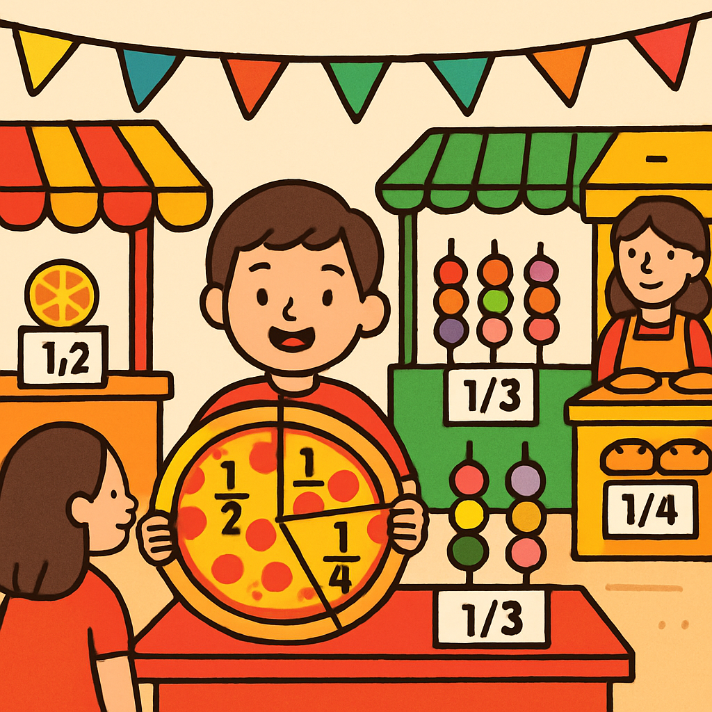 Festival Of Fractions Food Market diamond painting