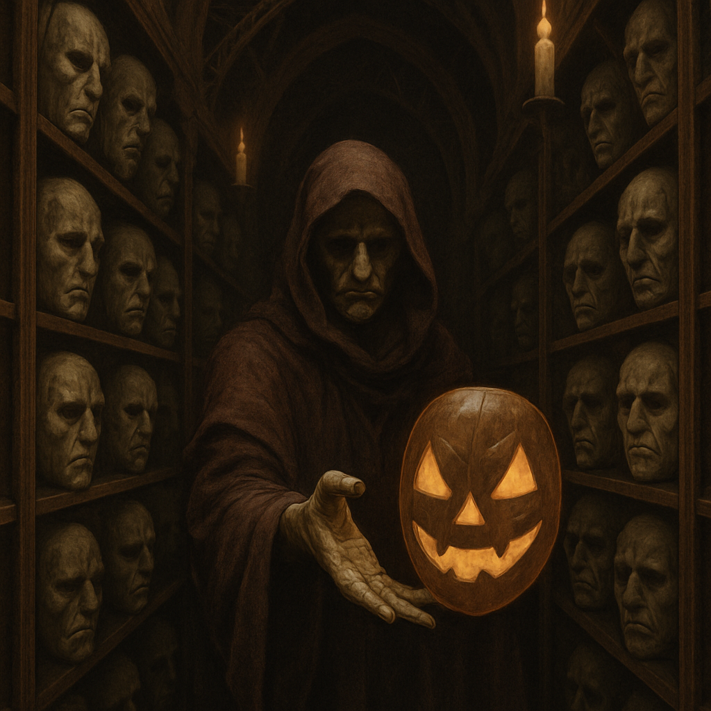 Library Of Whispering Masks paint by color
