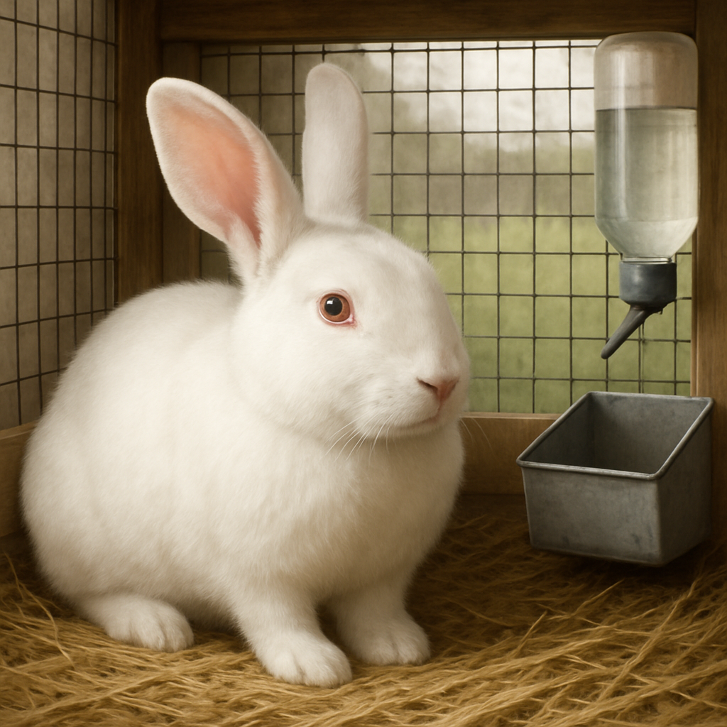 New Zealand White Rabbit New Zealand paint by diamond