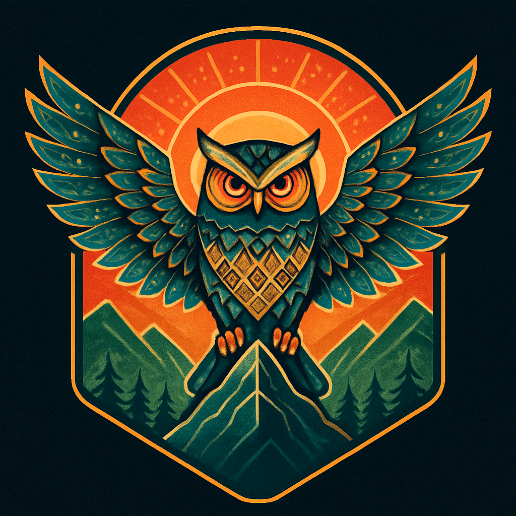 Owl Of The Radiant Mountain Dawn Paint by diamonds art