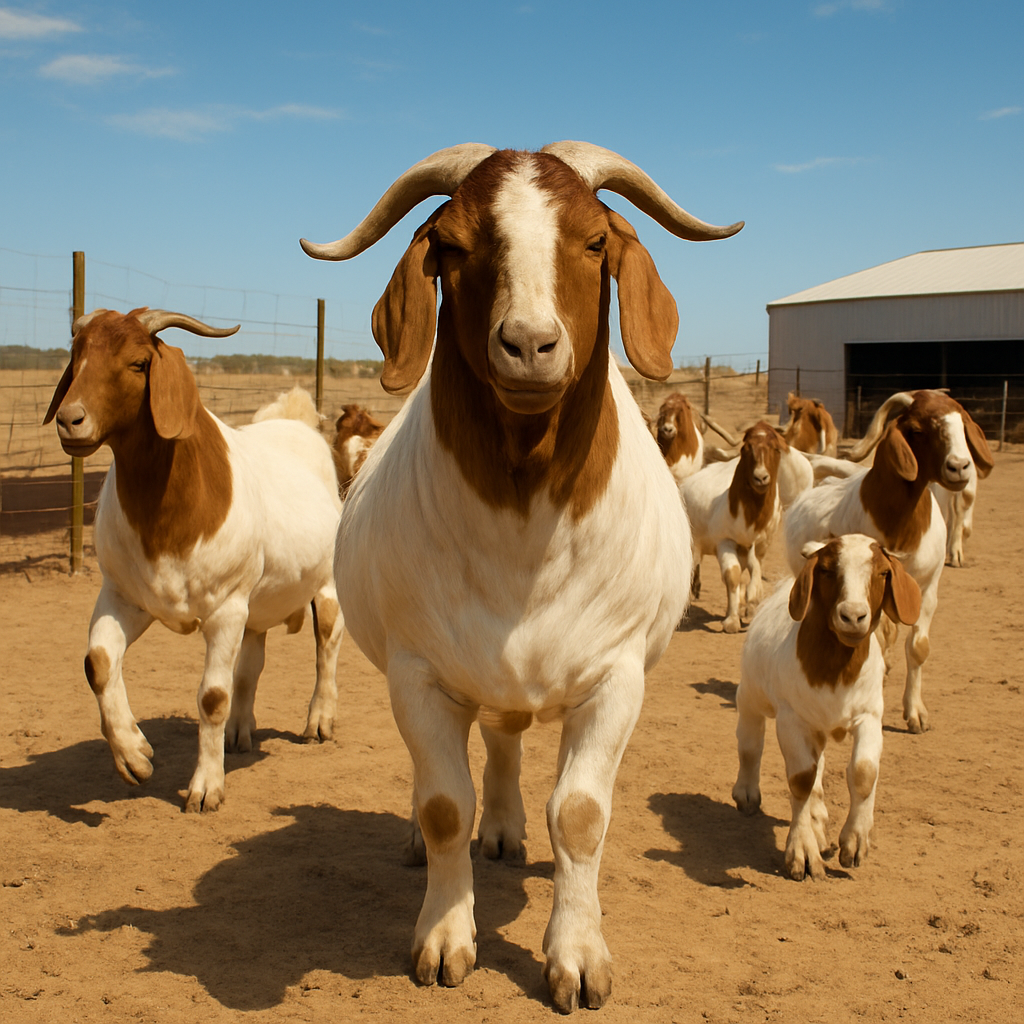 Boer Meat Goats DIY paint by diamonds