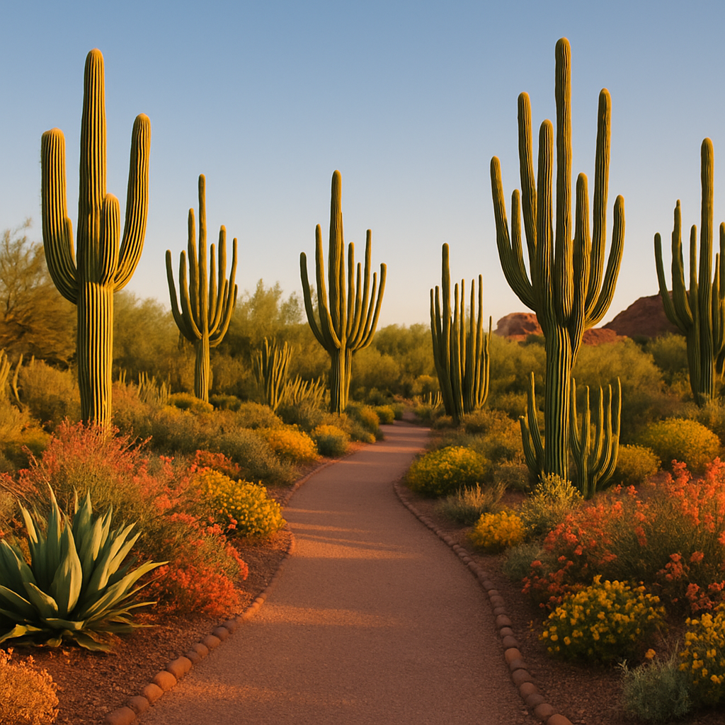 Desert Botanical Garden Phoenix United States paint by color