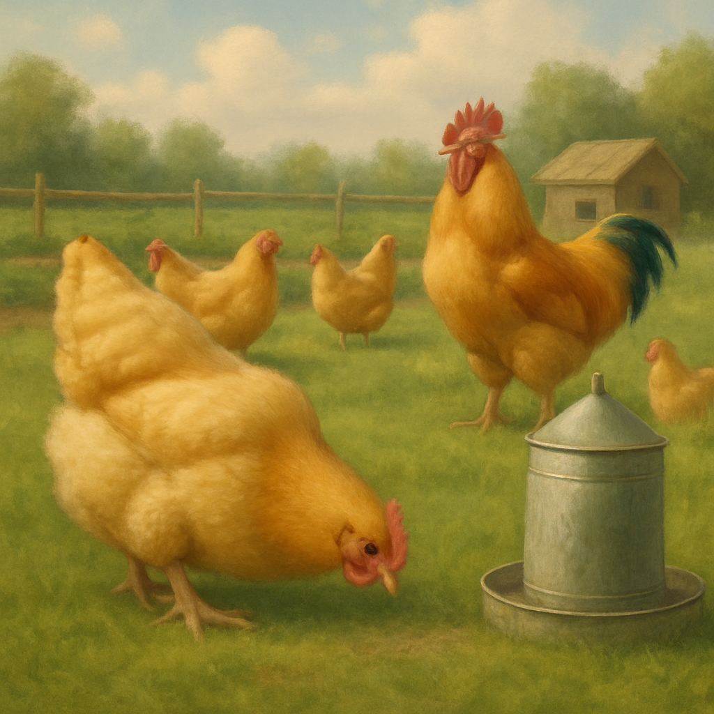 Orpington Backyard Chickens diamond painting