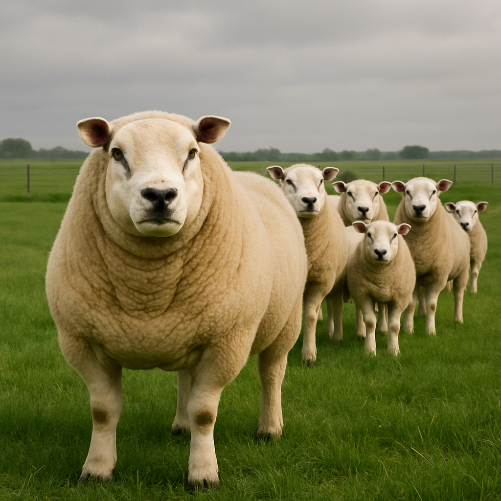 Texel Sheep Netherlands paint by diamond