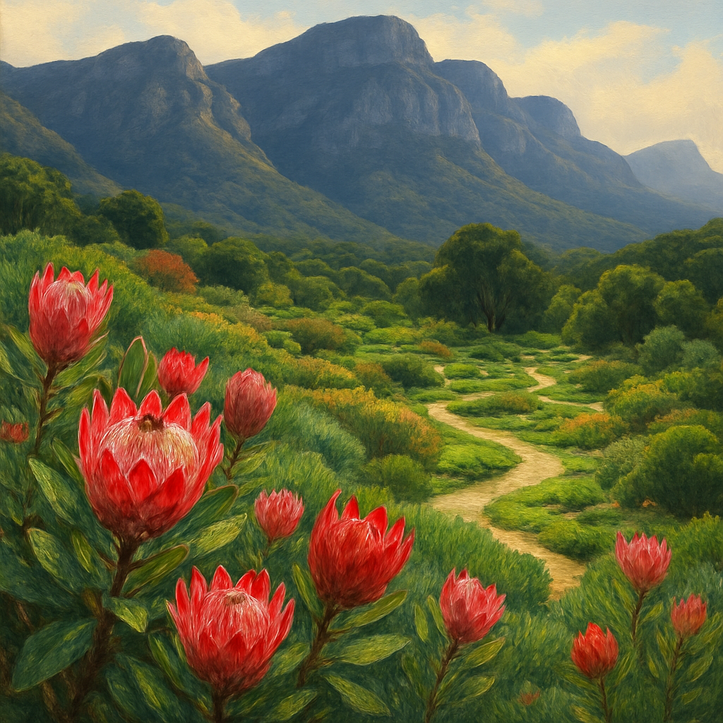 Kirstenbosch National Botanical Garden Protea Slopes diamonded painting kits