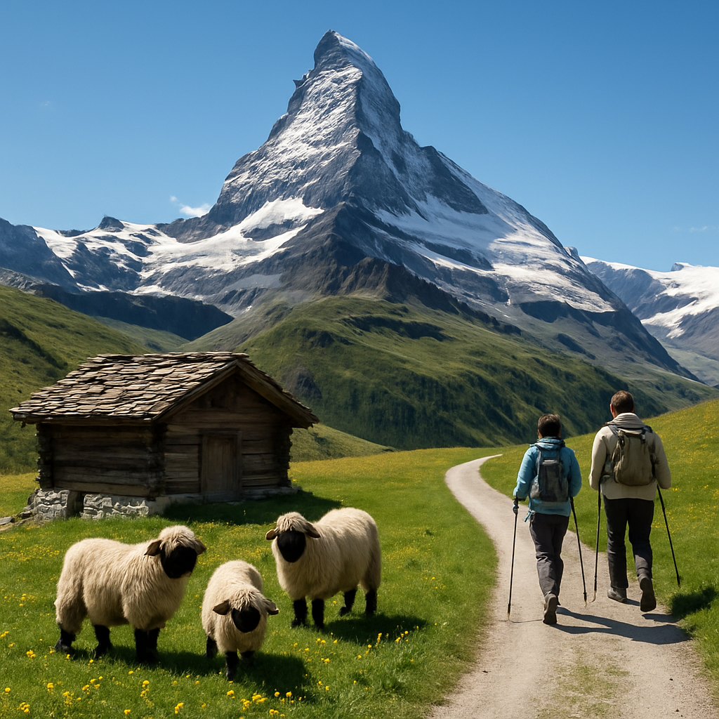 Summer Pastures Below The Matterhorn Paint by diamonds art