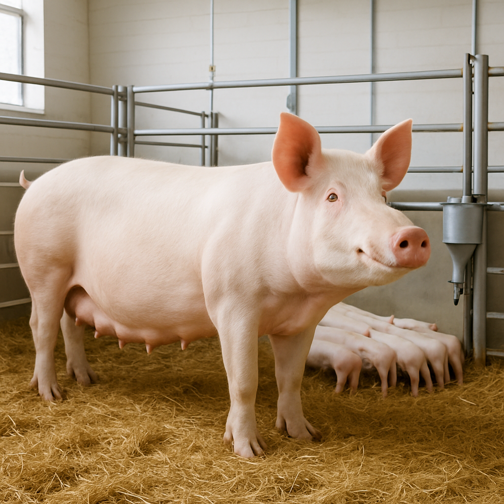 Large White Pig United Kingdom paint by diamond
