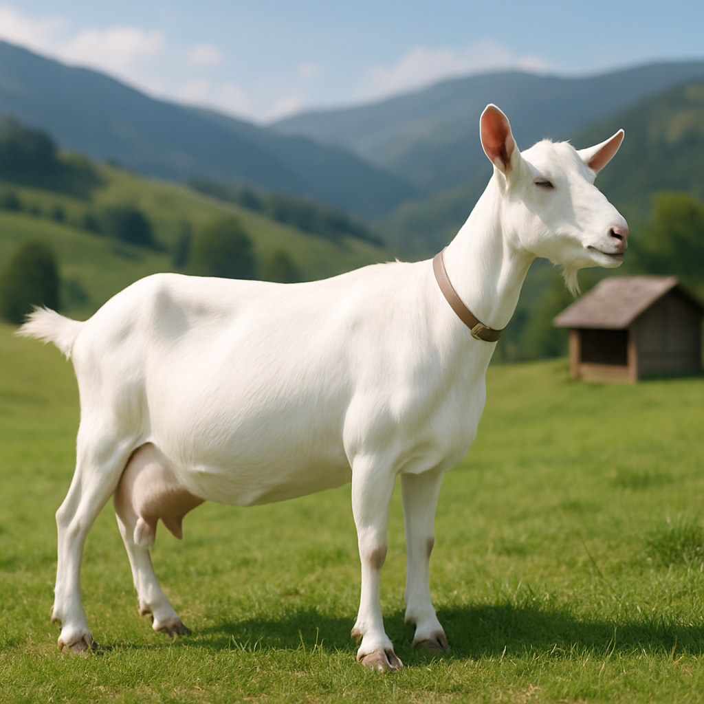 Saanen Goat Switzerland Painting by diamonds kit