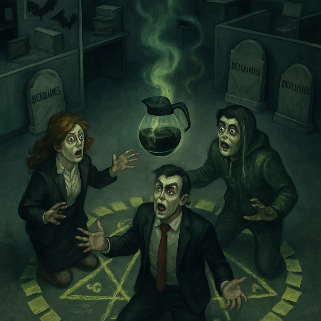 Office Cubicle Summoning At Closing Time diamond painting