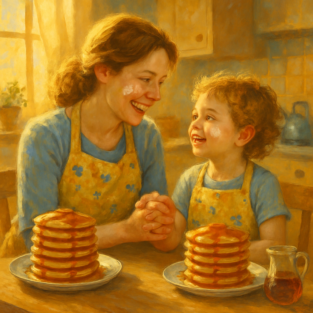 Morning Sunbeams Over Pancakes And Promises Paint by diamonds art