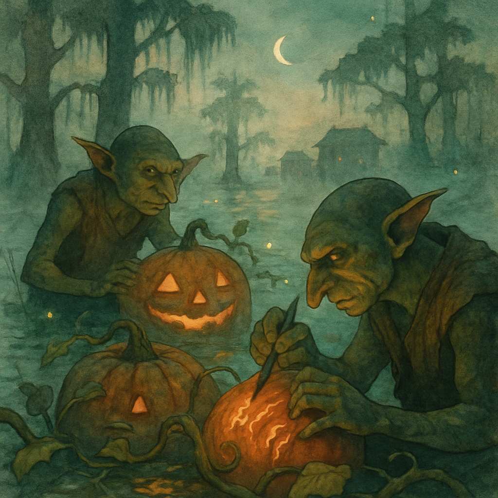 Lanternmakers Of The Moonlit Marsh paint by diamonds