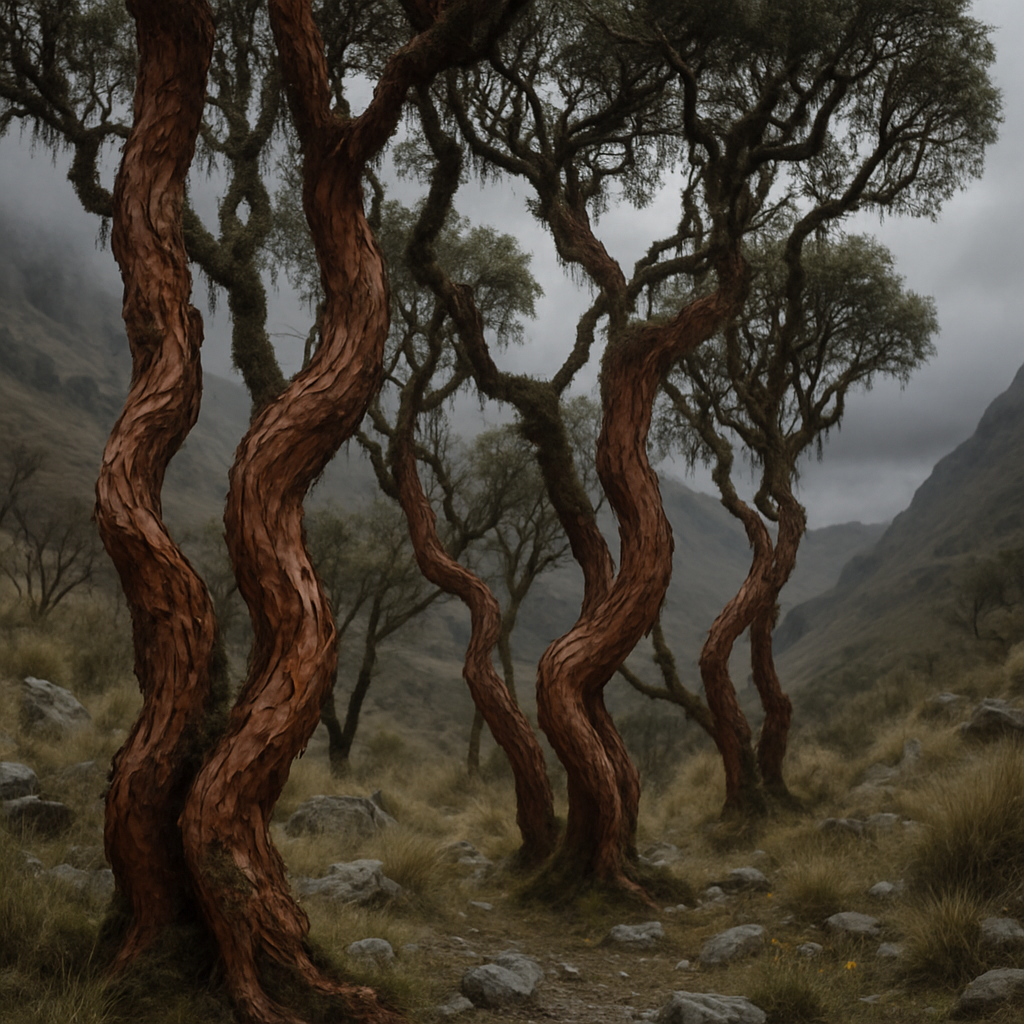 Polylepis Forest Remnant In The High Andes diamond painting