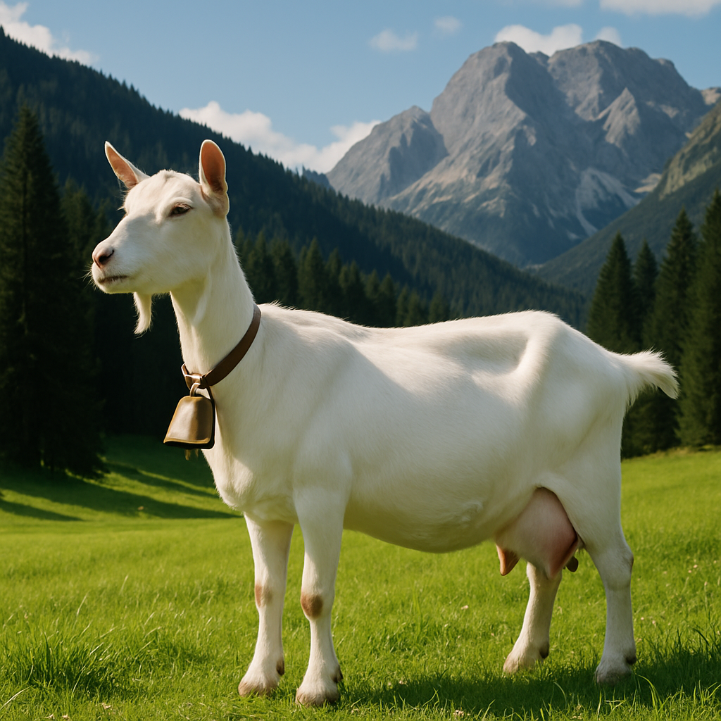 Saanen Goat Switzerland Paint by diamonds art