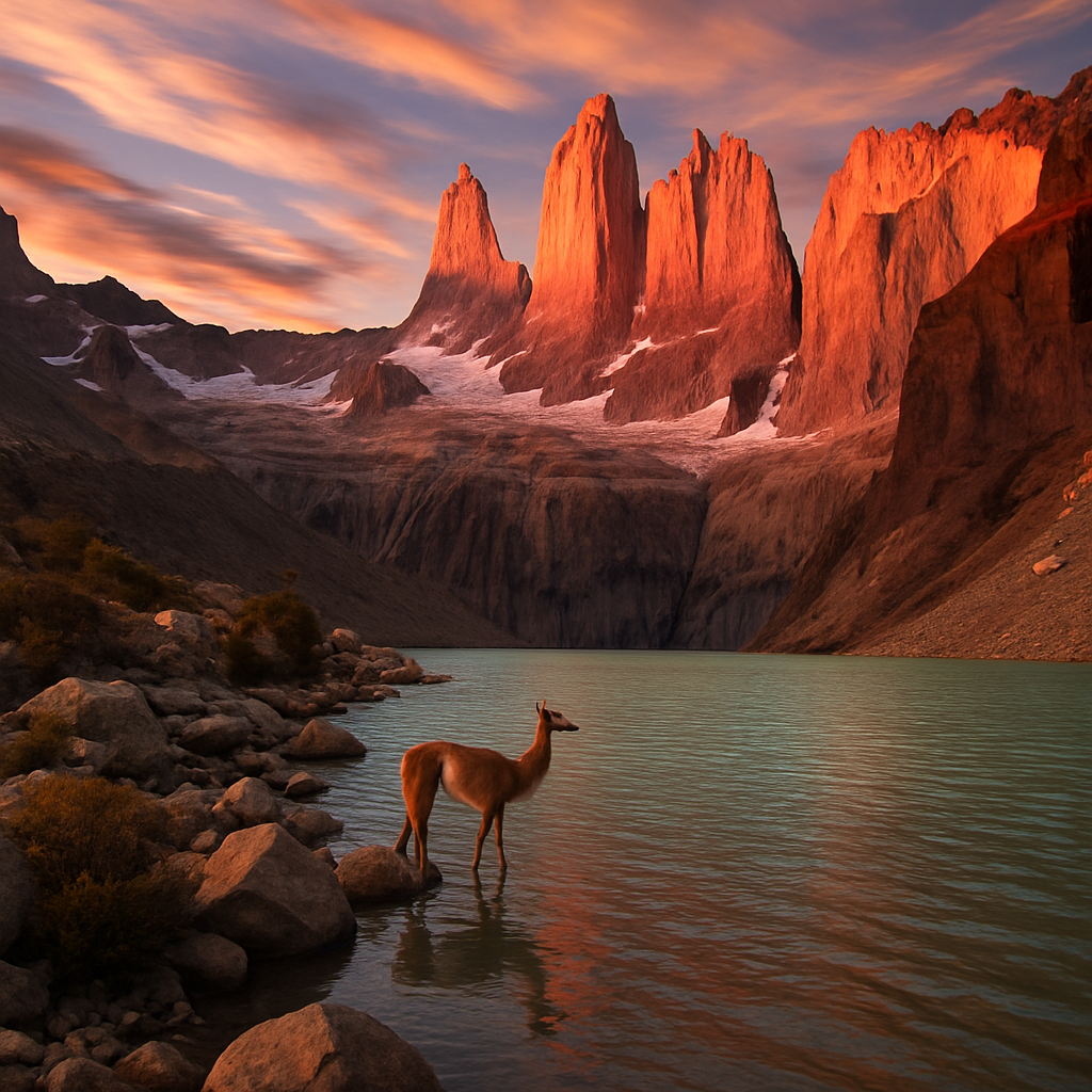 Glacial Lake Reflections In TorresDelPaine Paint by diamonds art