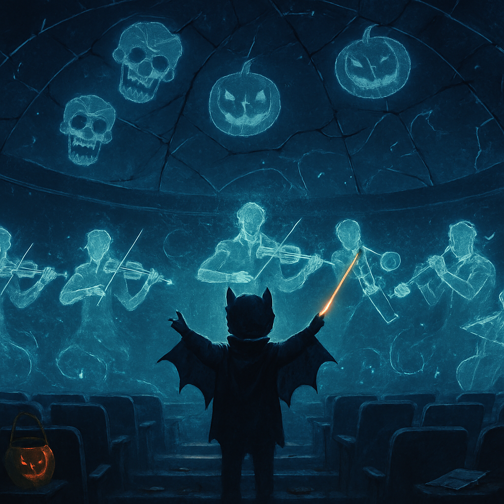 Ghost Orchestra In The Abandoned Planetarium paint by diamond