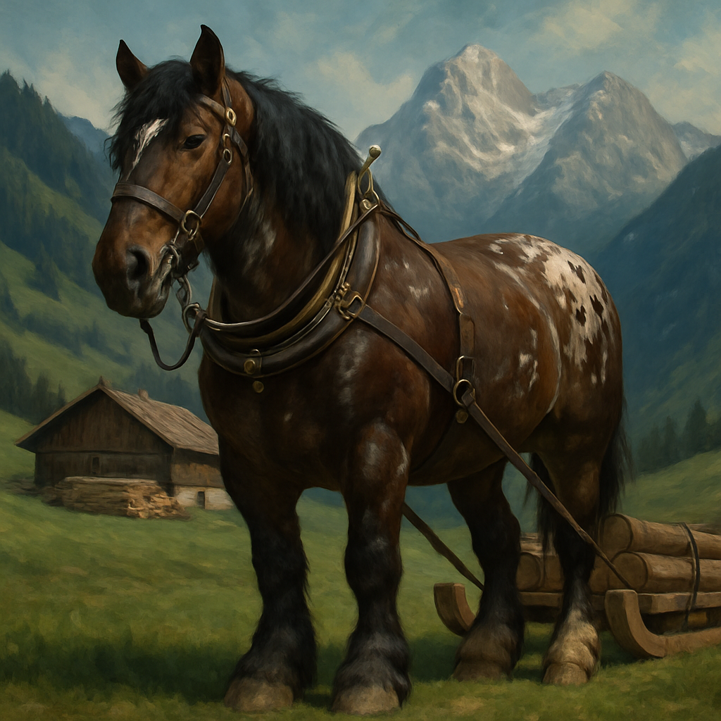 Noriker Horse Austria paint by diamonds